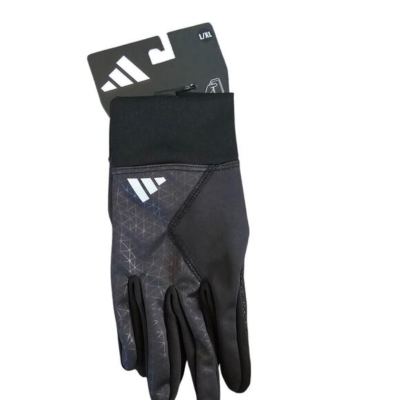 Adidas Unisex Black Borlite 2.0 Touchscreen Running Gloves Size L/XL - Picture 1 of 7